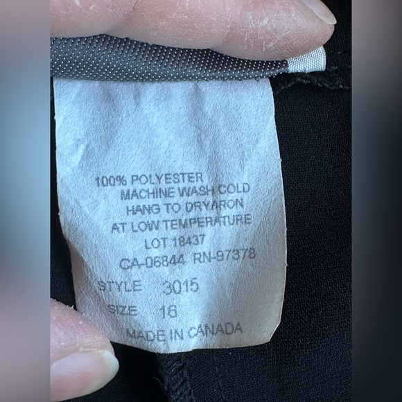 Sport Collection NWT Black Straight Wide Leg. High Rise Dress Pants Sz 16. - Picture 5 of 12